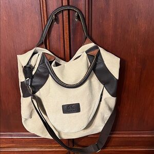 Classic Fashion Stylish Beige and Brown Women’s Bag